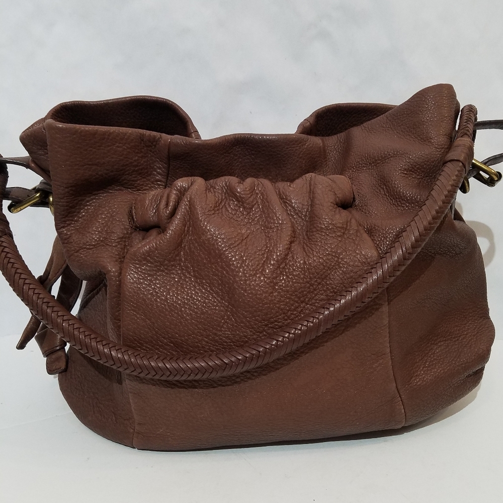 Elliott Lucca Brown Leather Hobo Bag - Picture 16 of 16